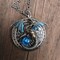 Large Bronze Dragon Locket Necklace with black opal replica, Fantasy jewelry, Gothic jewelry product 5